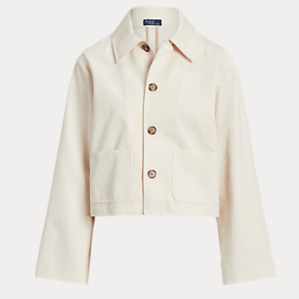 ❌SOLD❌POLO Cropped Herringbone Car Jacket